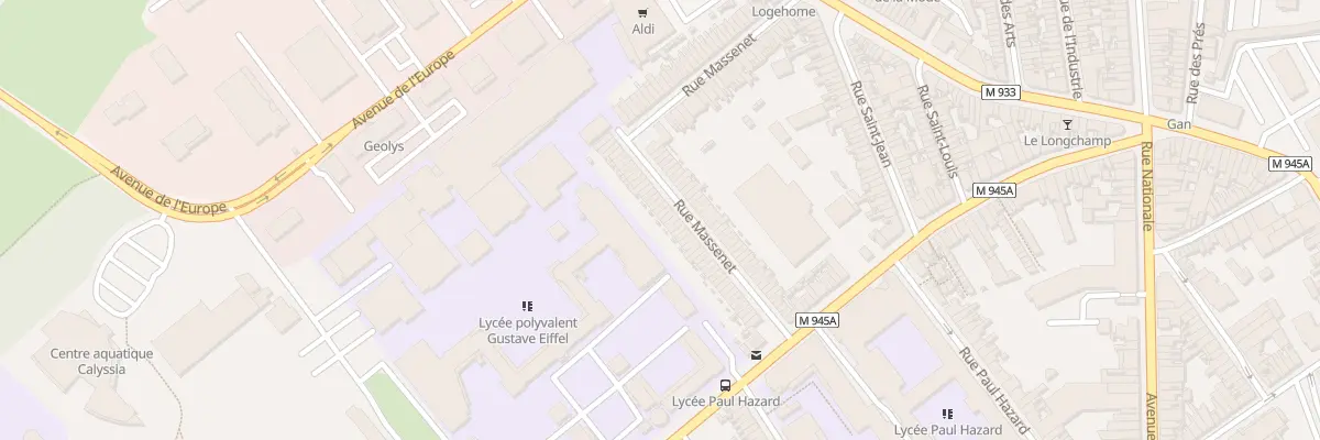 Plan du 102 Rue Massenet à Armentières
