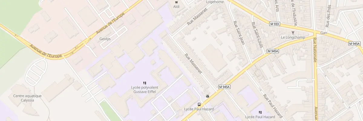 Plan du 104 Rue Massenet à Armentières