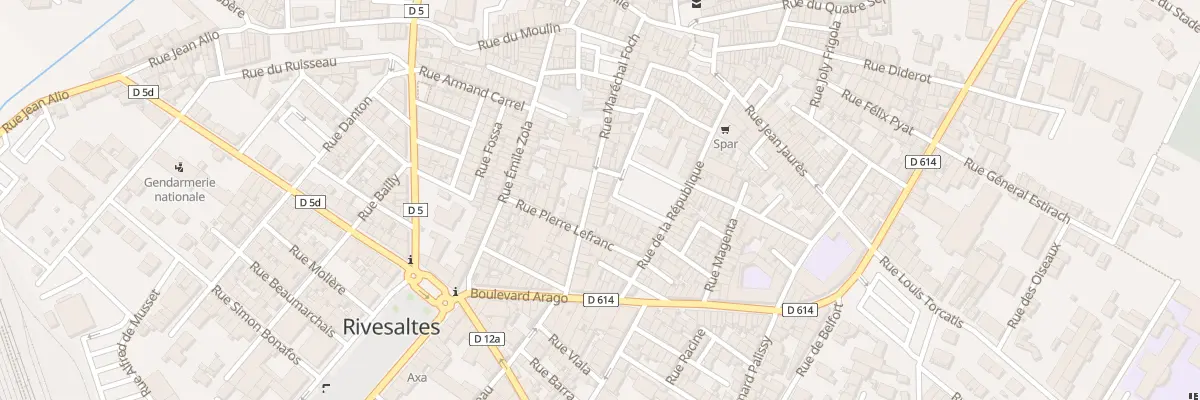 Plan du 55 Rue Mal Foch à Rivesaltes