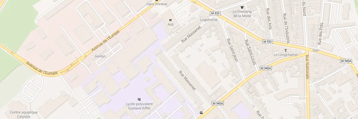 Plan du 59 Rue Massenet à Armentières