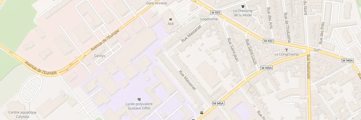 Plan du 61 Rue Massenet à Armentières