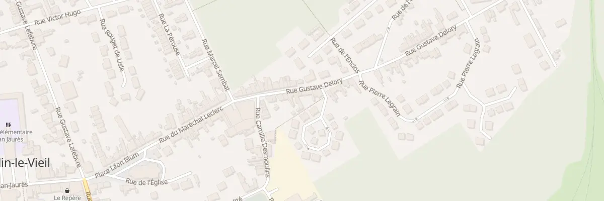 Plan du 14 Rue Gustave Delory à Vendin-le-Vieil