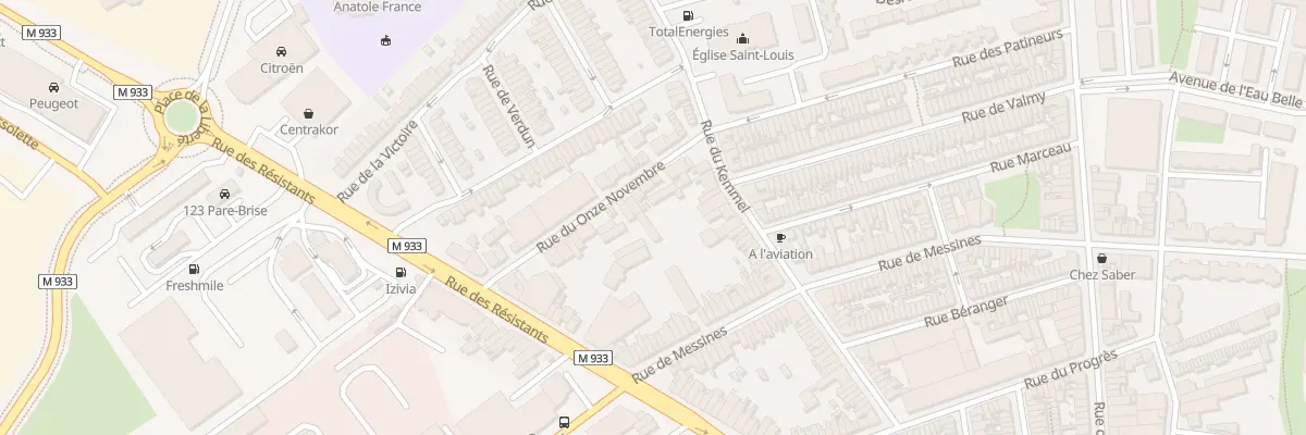 Plan du 7 Rue du Onze Novembre à Armentières