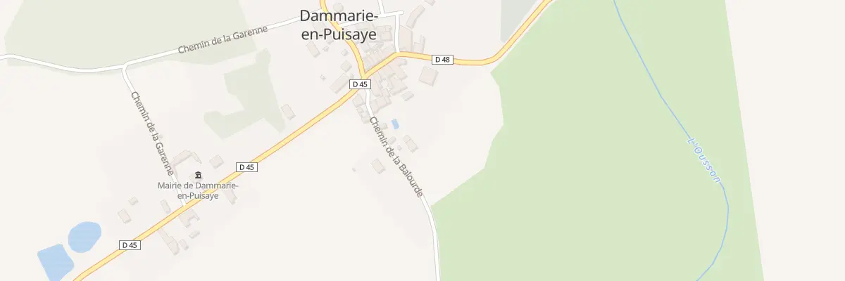 Plan du 5131 Che de la Balourde à Dammarie-en-Puisaye