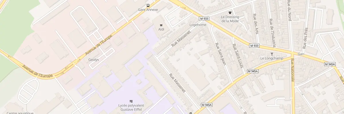 Plan du 43 Rue Massenet à Armentières