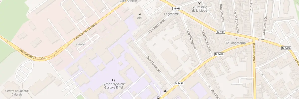 Plan du 65 Rue Massenet à Armentières