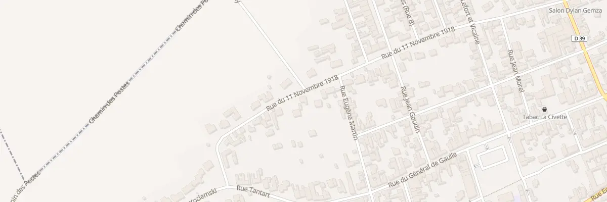 Plan du 54 Rue du 11 Novembre à Annay