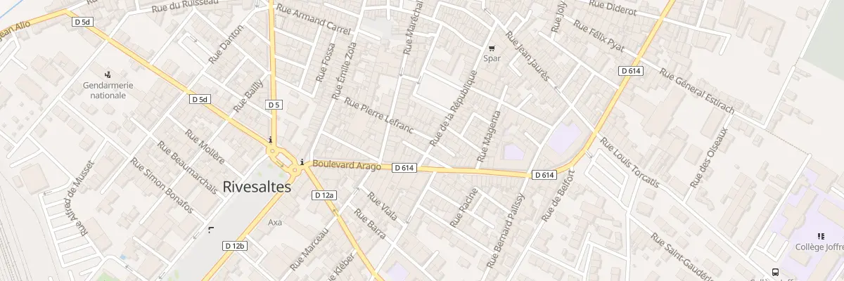 Plan du 14 Rue Pierre Lefranc à Rivesaltes
