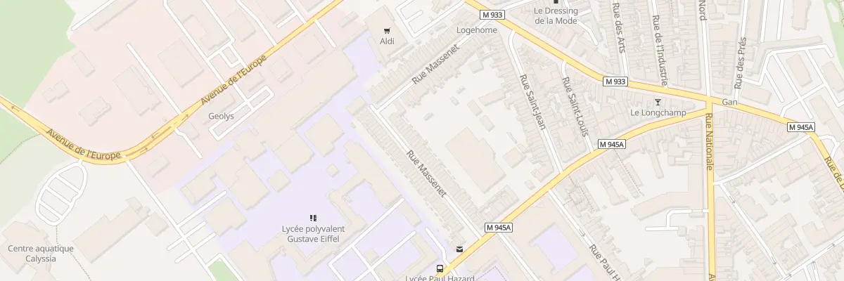 Plan du 71 Rue Massenet à Armentières