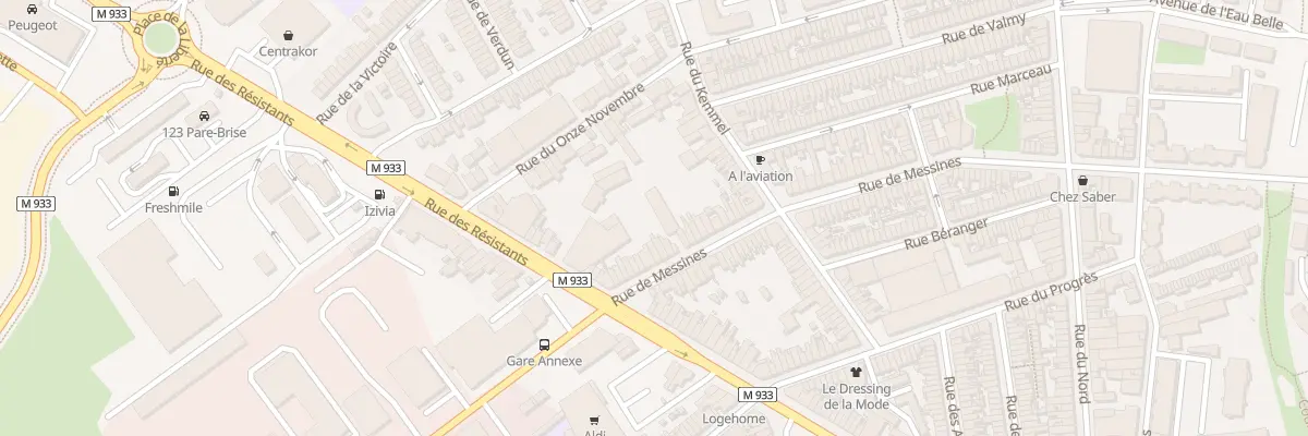 Plan du 108 Rue de Messines à Armentières