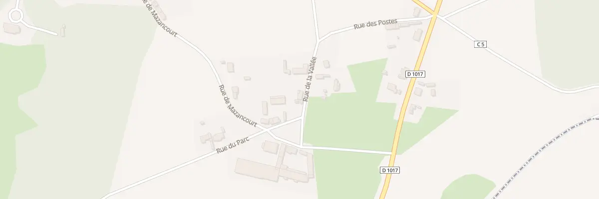 Plan du 1 Rue de la Vallée à Fresnes-Mazancourt