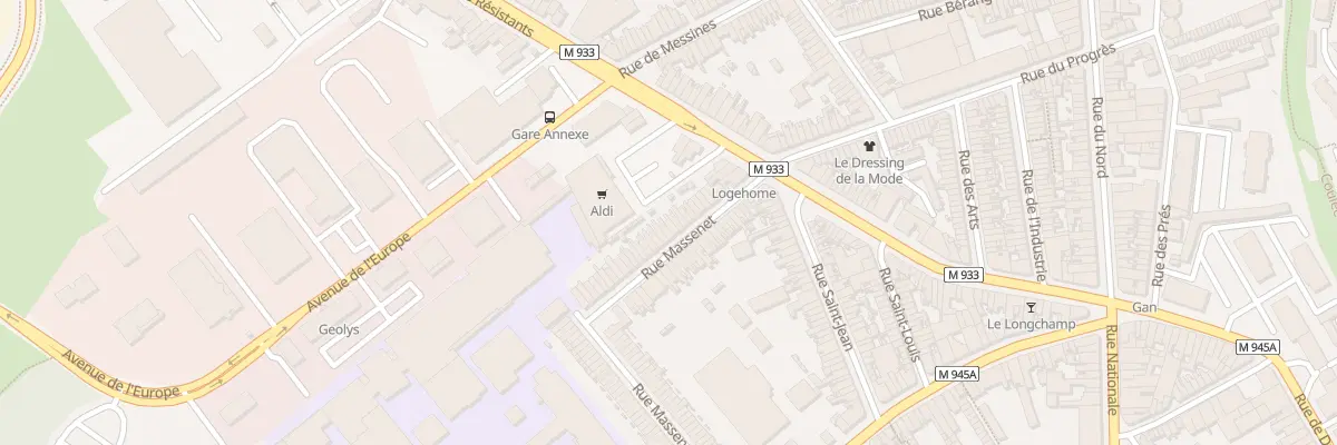 Plan du 22 Rue Massenet à Armentières
