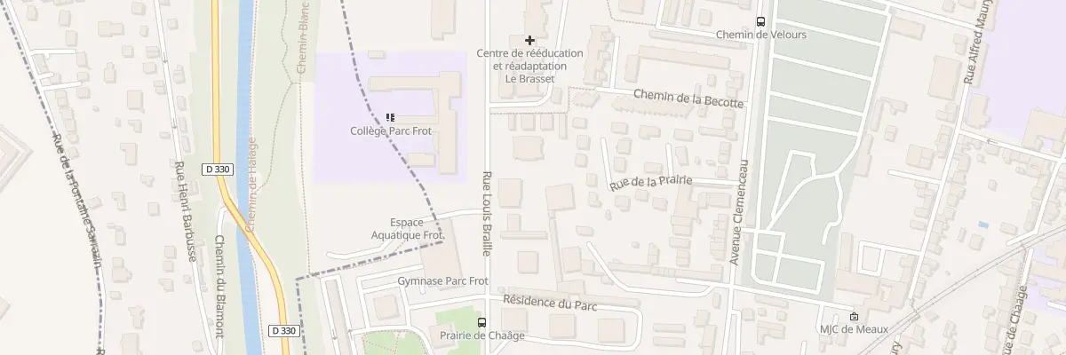 Plan du 10 Rue Louis Braille à Meaux
