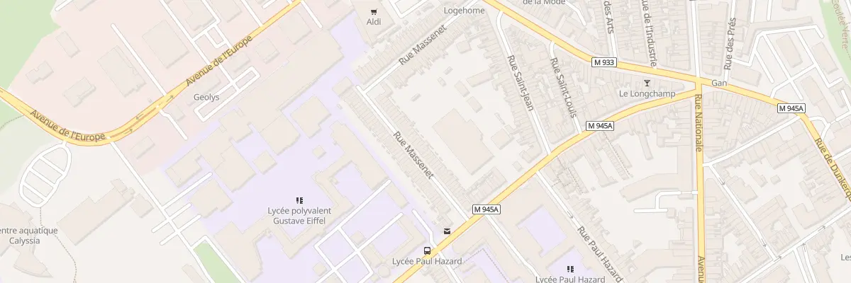 Plan du 85 Rue Massenet à Armentières
