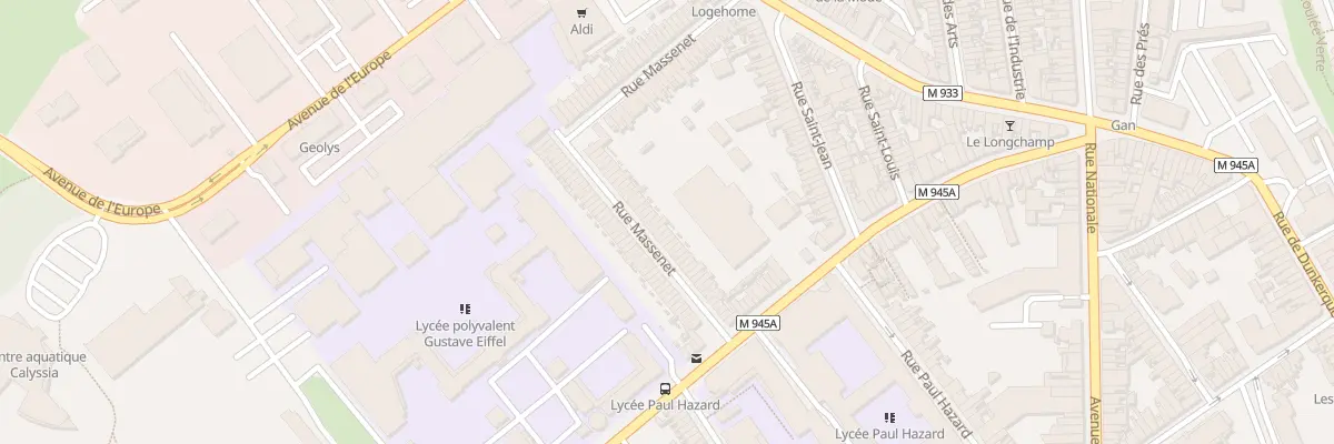 Plan du 87 Rue Massenet à Armentières