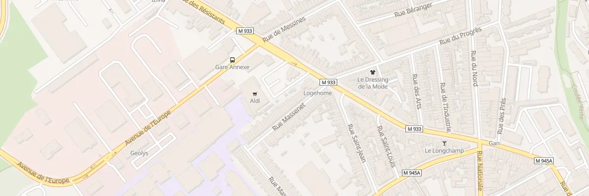 Plan du 12 Rue Massenet à Armentières