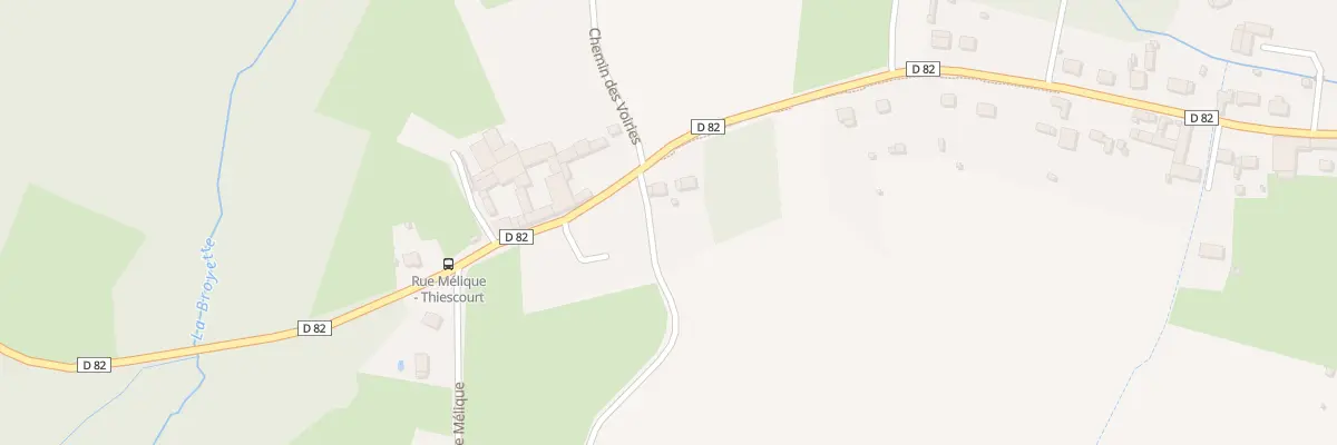 Plan du 83 Rue du Moulin à Thiescourt