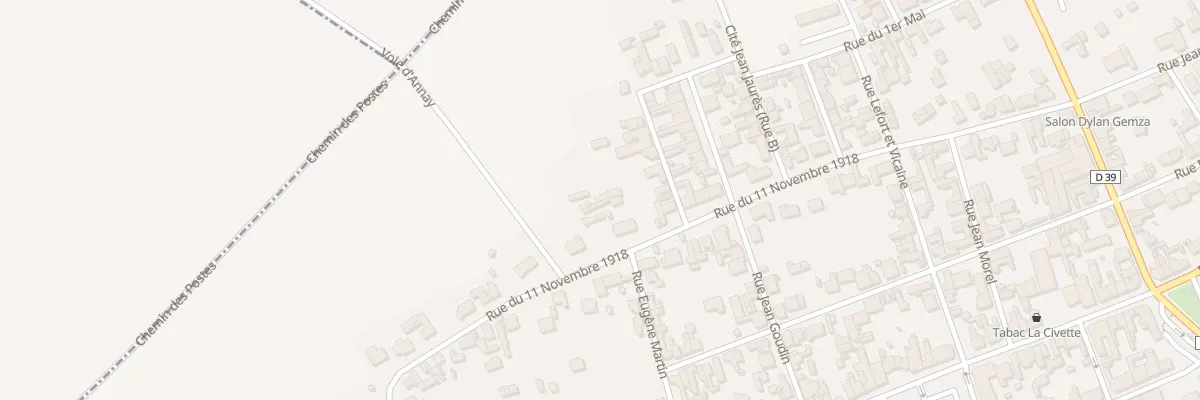Plan du 55 Rue du 11 Novembre à Annay