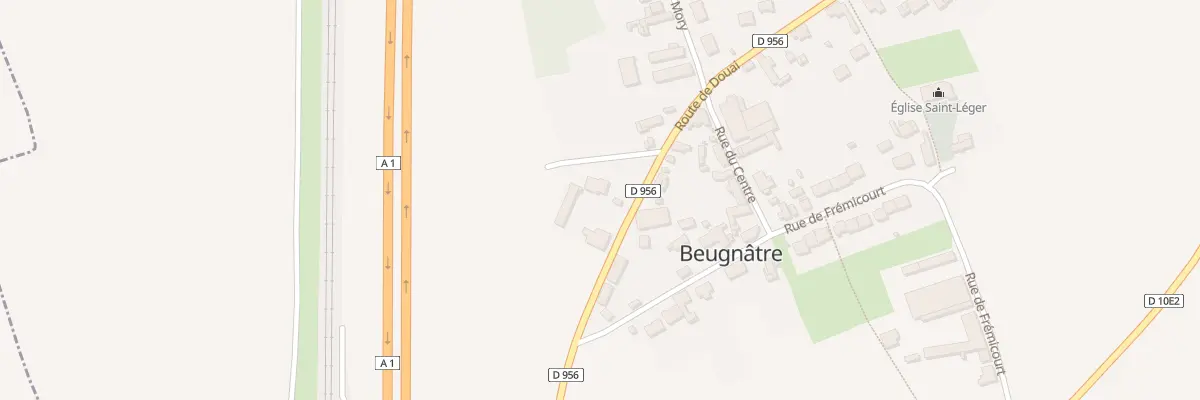 Plan du 3 Rte de Douai à Beugnâtre