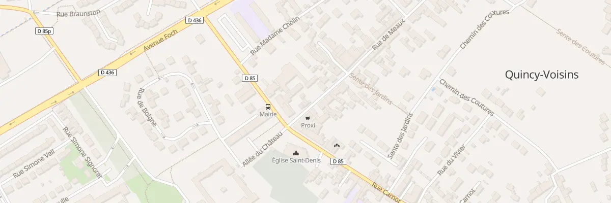 Plan du 3 Rue de Meaux à Quincy-Voisins