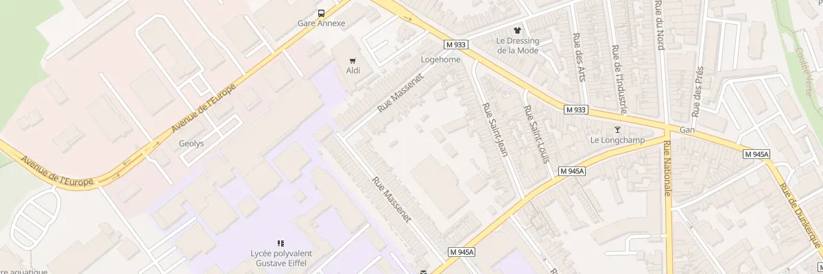 Plan du 37 Rue Massenet à Armentières