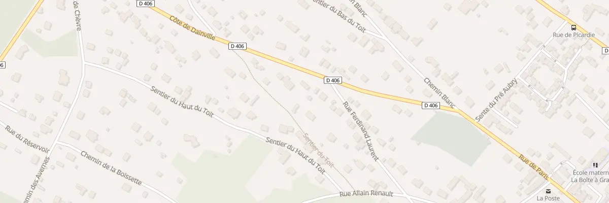 Plan du 3 Côte de Dainville à Villiers-sur-Morin
