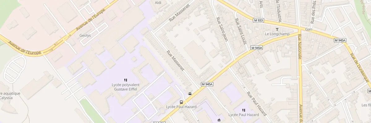 Plan du 95 Rue Massenet à Armentières