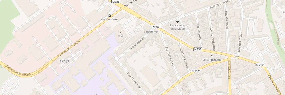 Plan du 23 Rue Massenet à Armentières