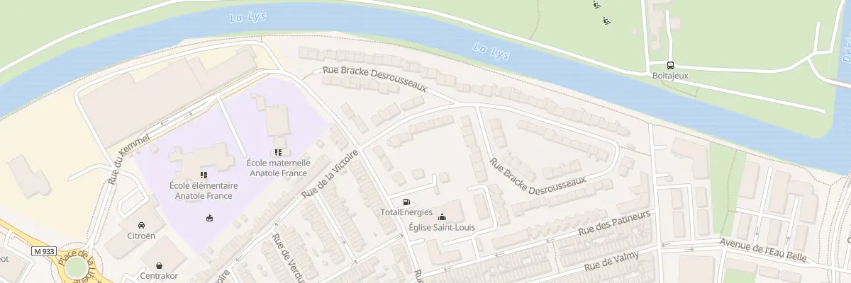 Plan du 8 Rue Bracke Desrousseaux à Armentières
