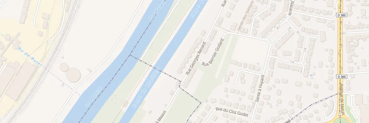 Plan du 98T Rue Georges Renard à Meaux