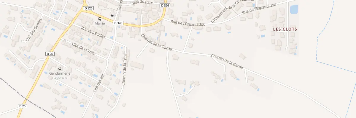 Plan du 6 Che de la Garde à Ginestas