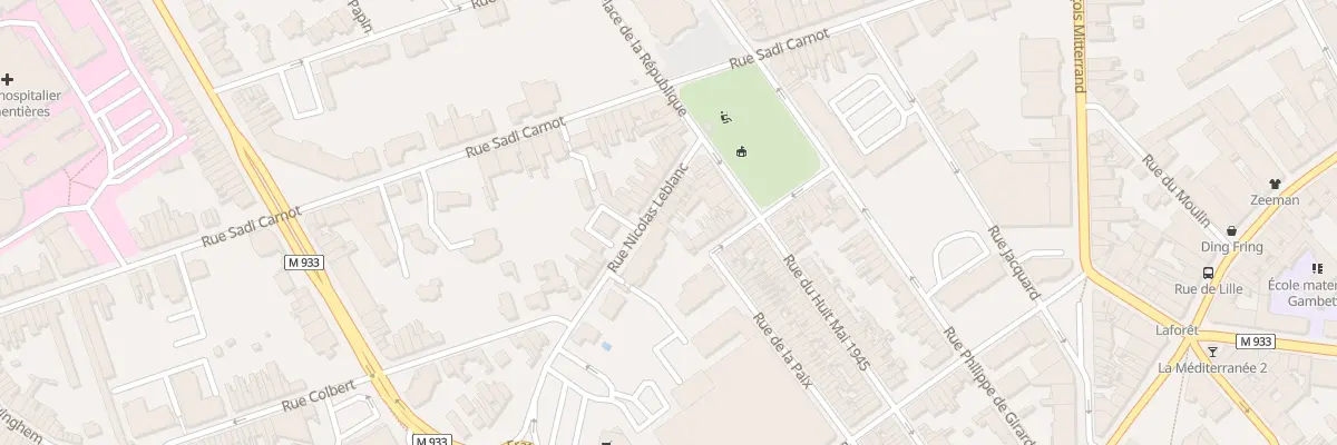 Plan du 11 Rue Nicolas Leblanc à Armentières