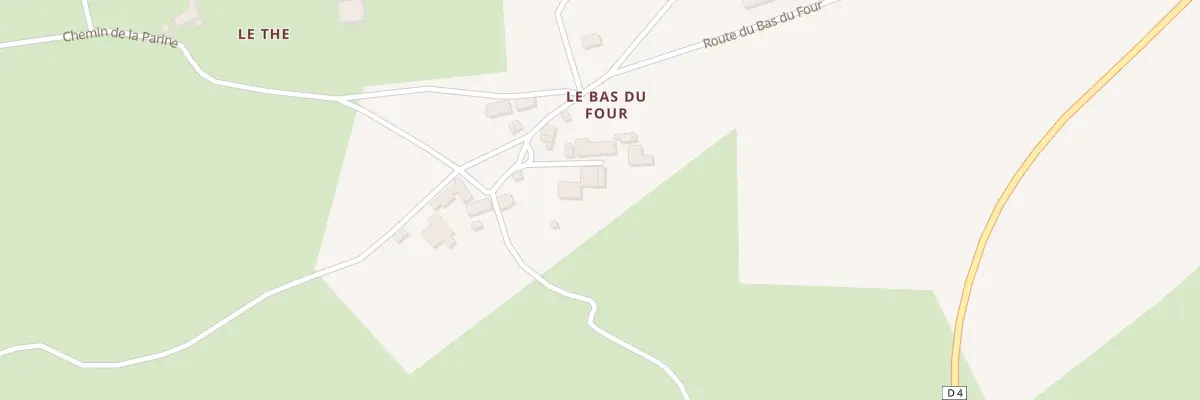 Plan du 5060 Le Bas du Four à Beaune-d’Allier