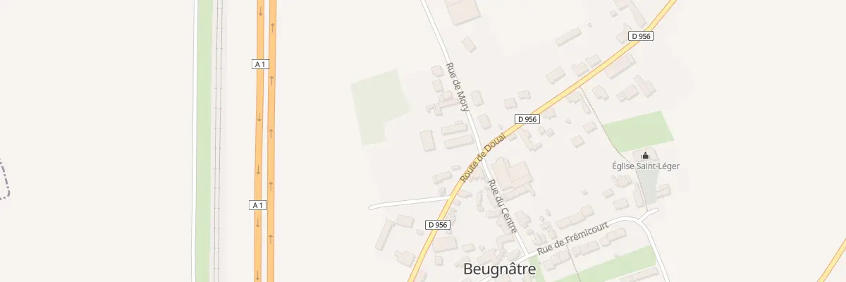 Plan du 1 Rue de Mory à Beugnâtre