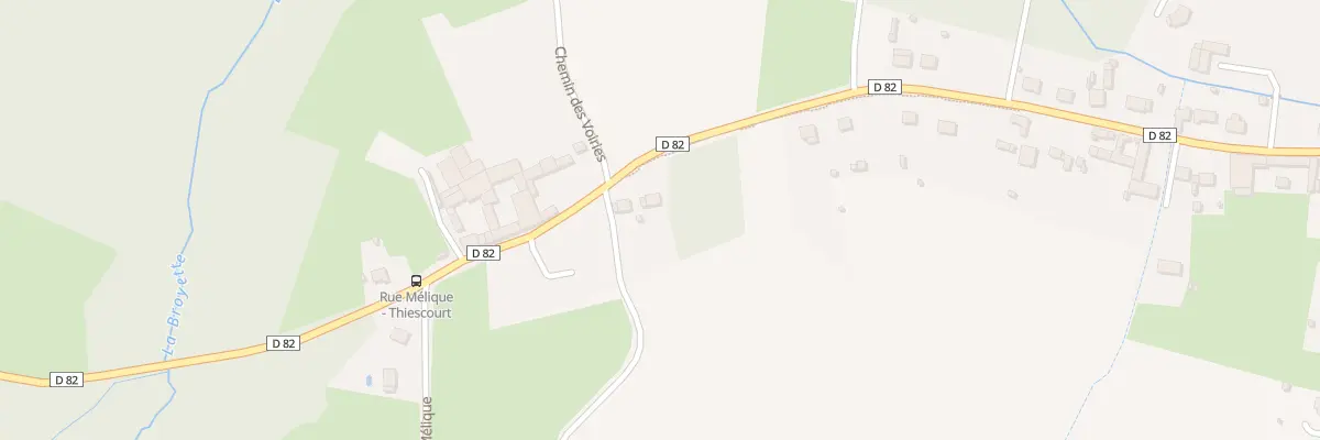 Plan du 81 Rue du Moulin à Thiescourt