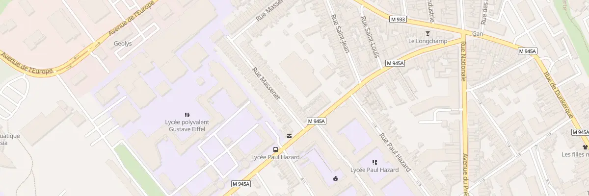 Plan du 109 Rue Massenet à Armentières