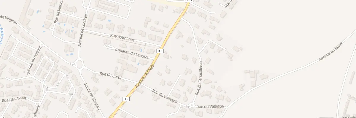 Plan du 5T Rue des Fenouilledes à Rivesaltes