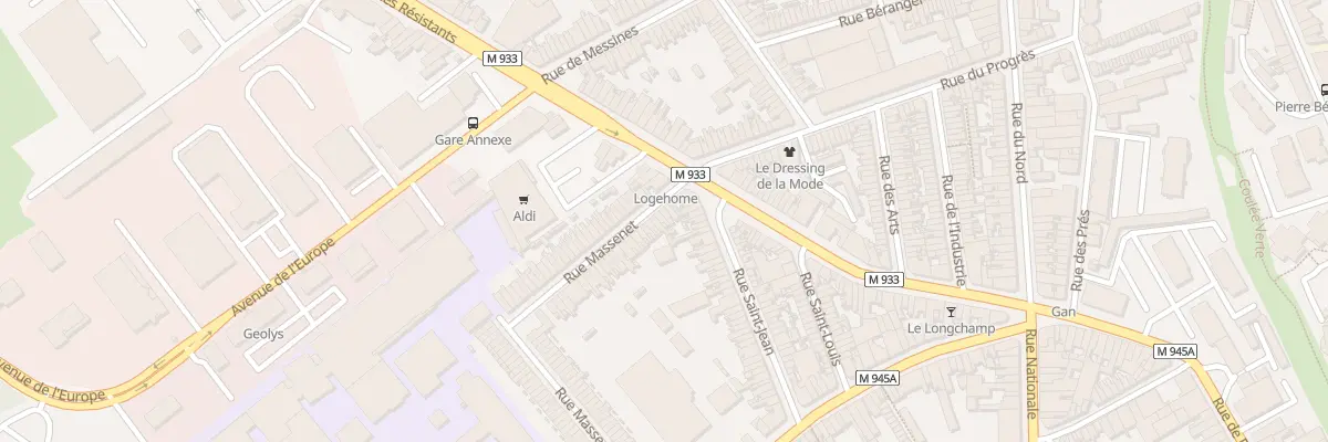 Plan du 5 Rue Massenet à Armentières