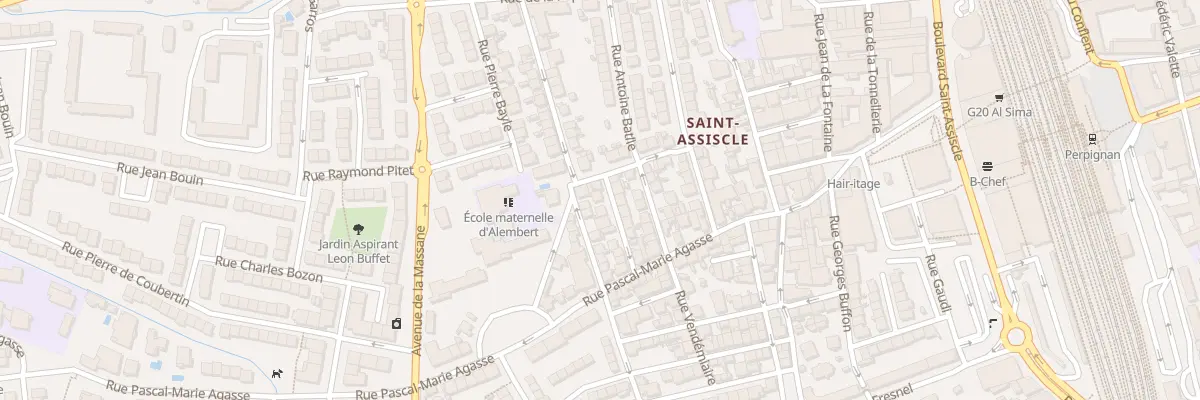Plan du 15 Rue Jean d’Alembert à Perpignan