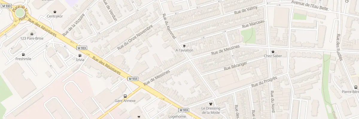 Plan du 84 Rue de Messines à Armentières
