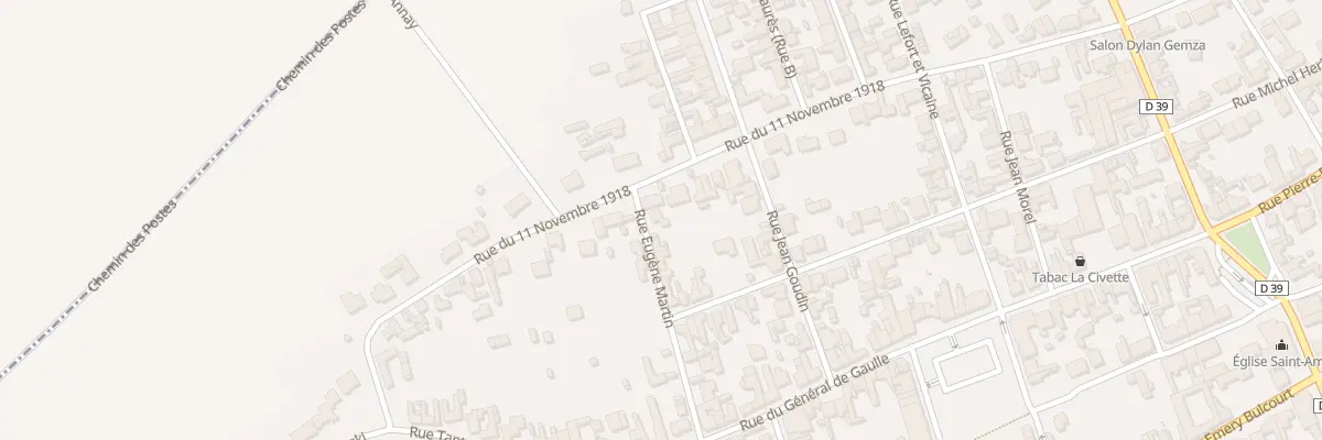Plan du 17 Rue Eugene Martin à Annay