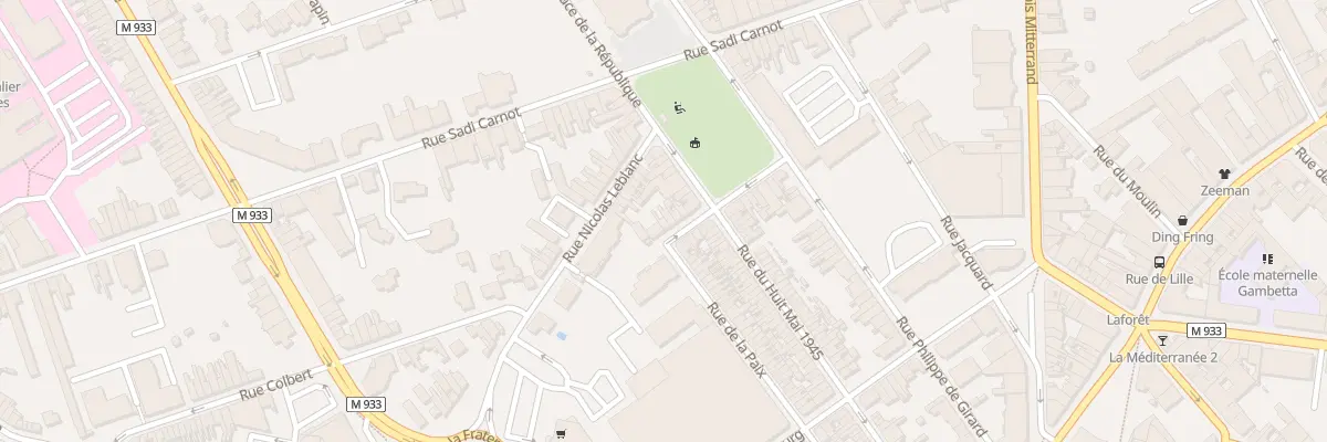Plan du 33 Rue de la Paix à Armentières