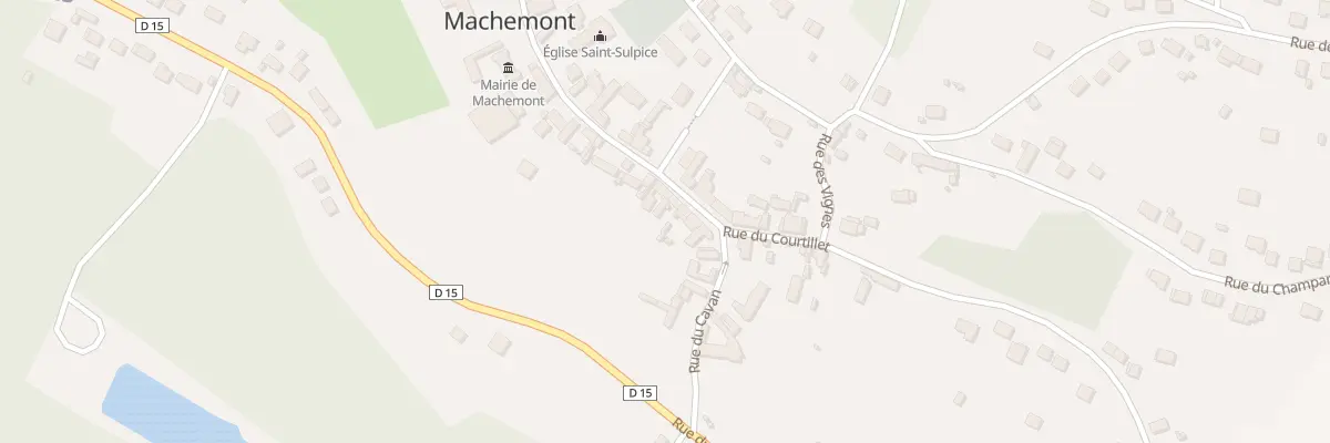 Plan du 5 Rue de l’Eglise à Machemont