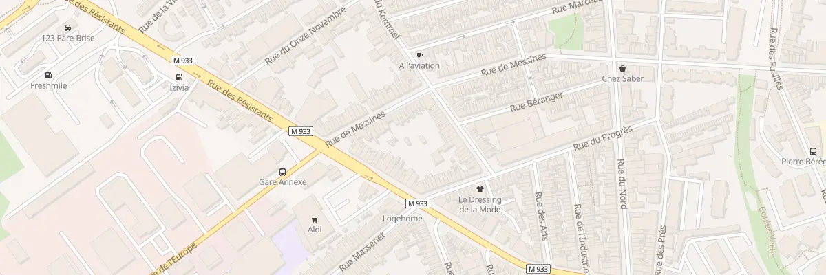 Plan du 101 Rue de Messines à Armentières