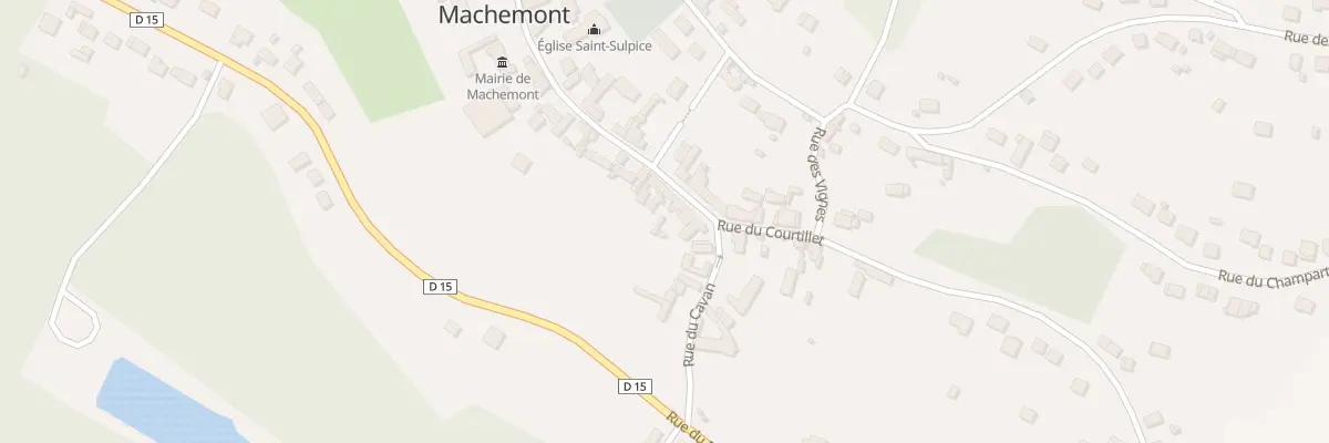 Plan du 3 Rue de l’Eglise à Machemont