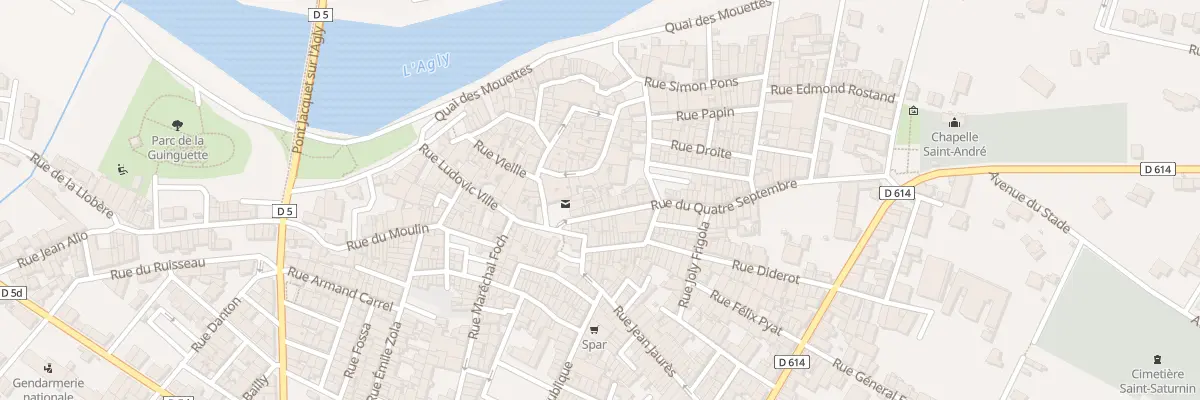 Plan du 9 Rue du Quatre Septembre à Rivesaltes