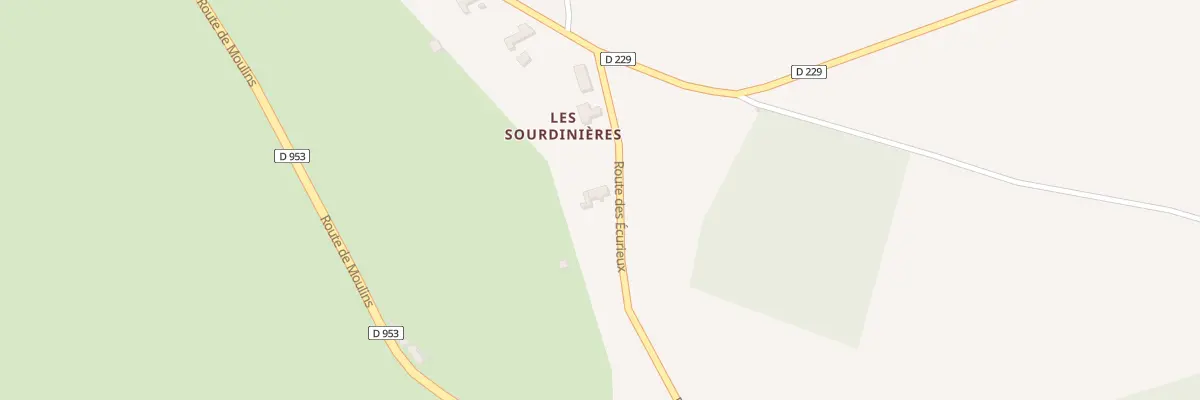 Plan du 124 Rte des Écurieux à Theneuille