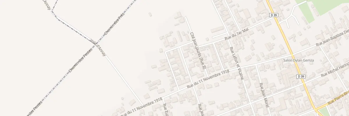 Plan du 30 Rue Jean Goudin à Annay