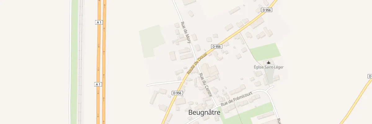 Plan du 7 Rte de Douai à Beugnâtre