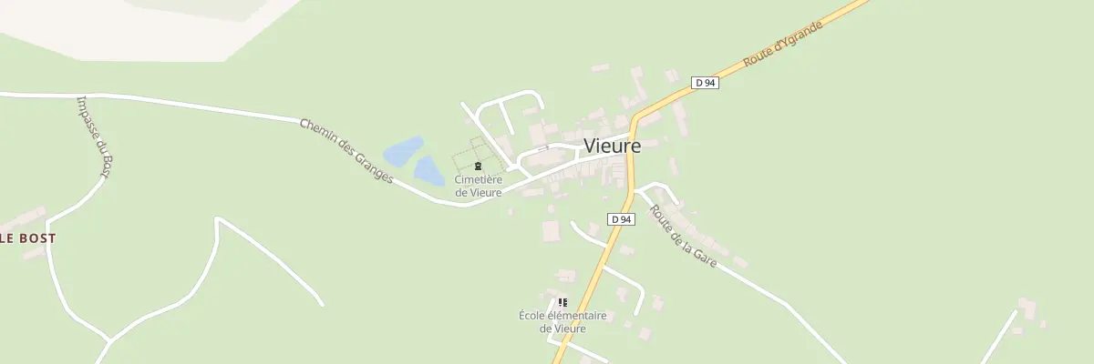 Plan du 5004 Le Bourg à Vieure